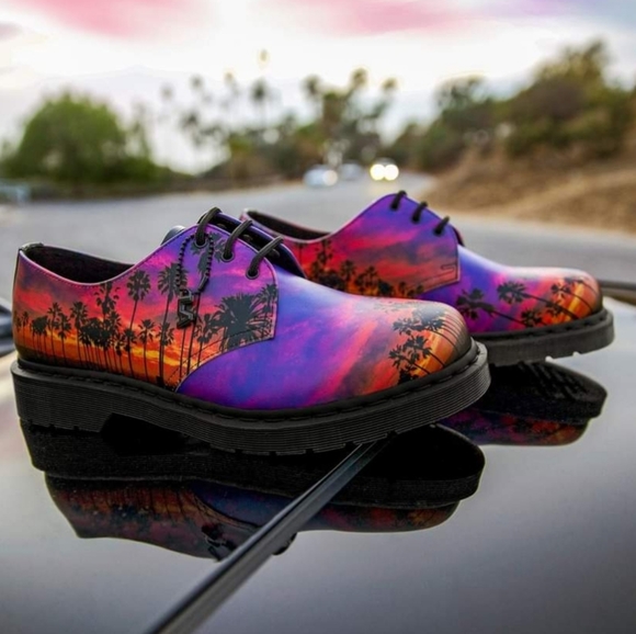 Dr Martens 1461 Los Angeles Leather Oxford Shoes Size 7 Limited Edition NEW - Picture 4 of 9